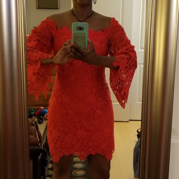 Free People Fiesta Red Above Knee Cocktail Dress - Picture 3 of 7